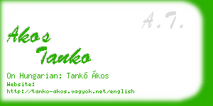 akos tanko business card