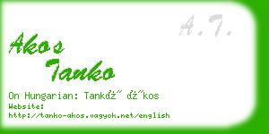 akos tanko business card